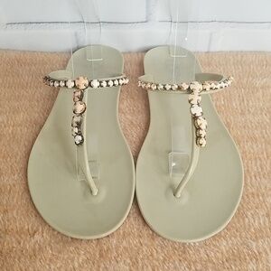 ANN TAYLOR LOFT | JELLY FLIP FLOPS
